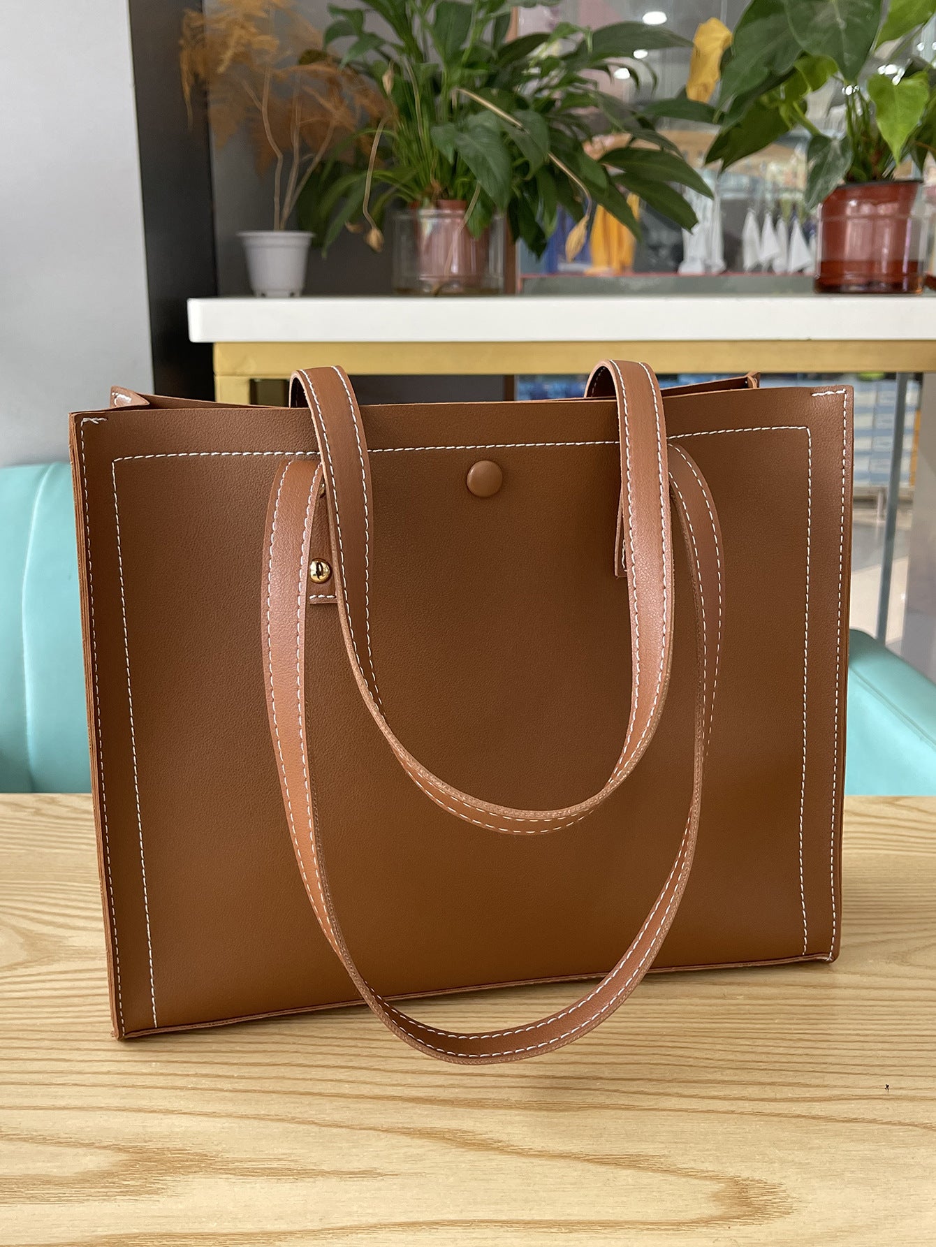 Embossed PU Tote Bag, alternate product view