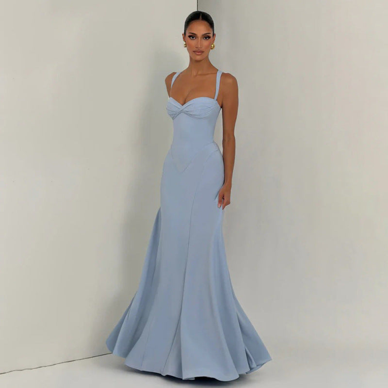 Pleated Off-Shoulder Evening Gown view 2