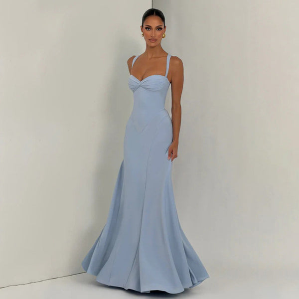 Pleated Off-Shoulder Evening Gown view 2