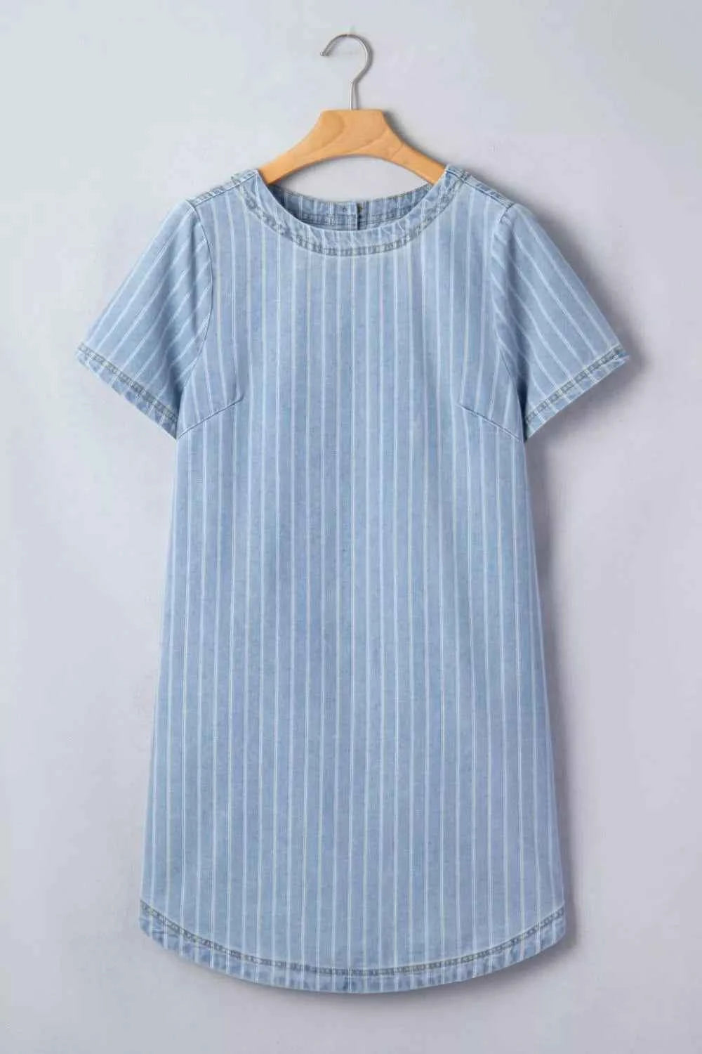 Stripe denim mini dress — additional view 6