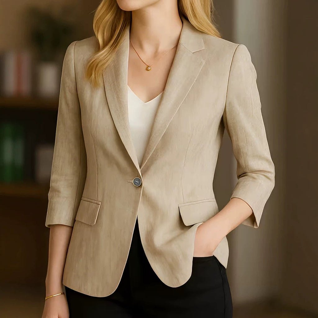 Elegant casual blazer, lapel detail