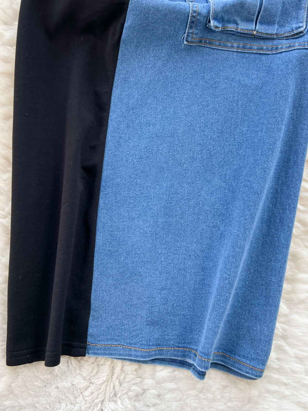 Plus size denim midi dress — additional view 6