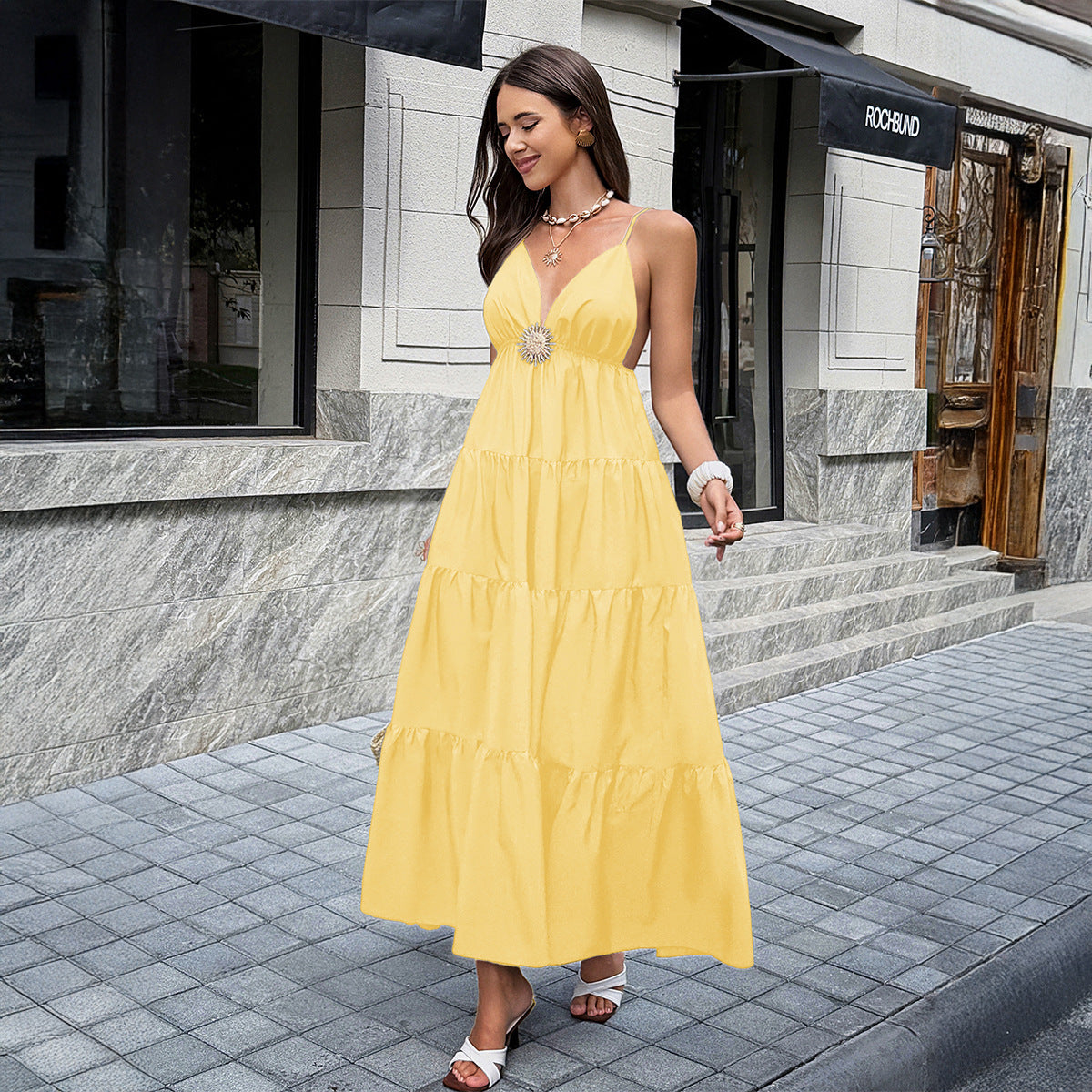 Elegant Sleeveless Slip Dress for Women, product view 7