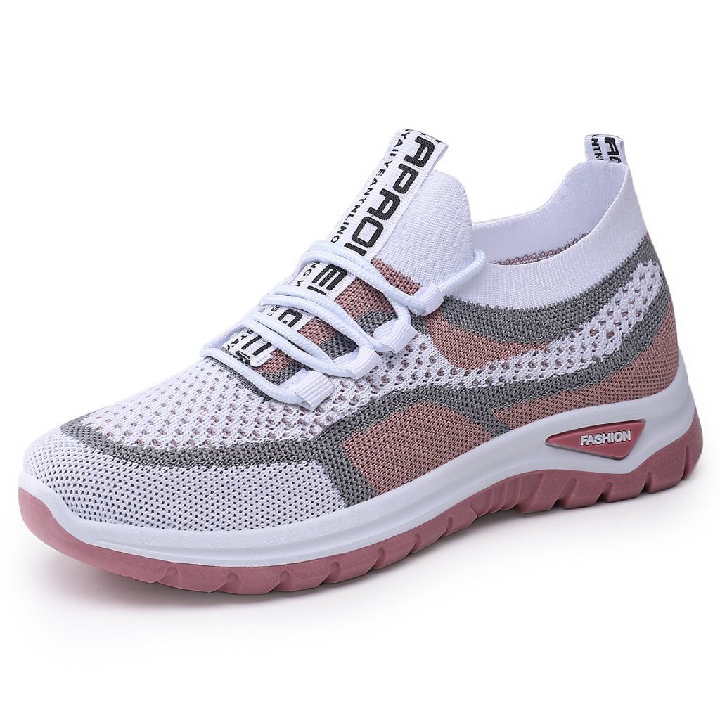 Women's Mesh Lace-Up Lightweight Sneakers-Splashis, alternate view 4