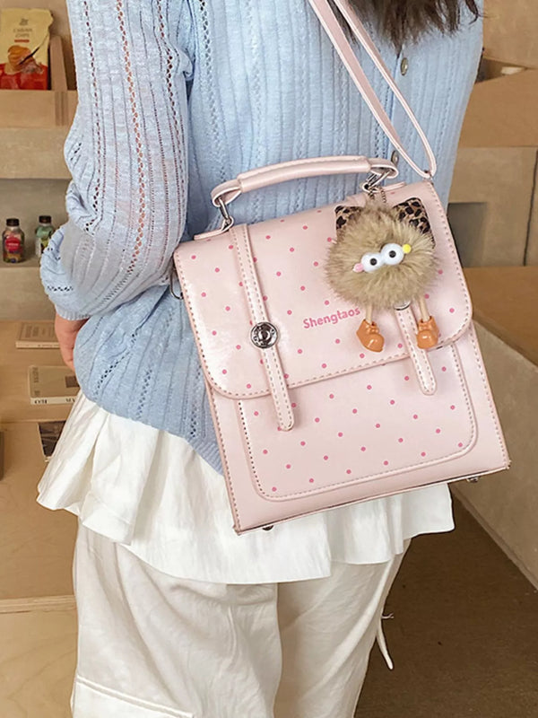 Mini Polka Dot PU Leather Backpack — product image 7