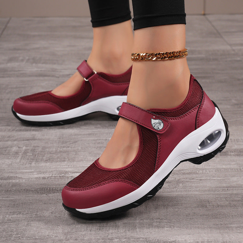 Women's breathable mesh slip-on sneakers