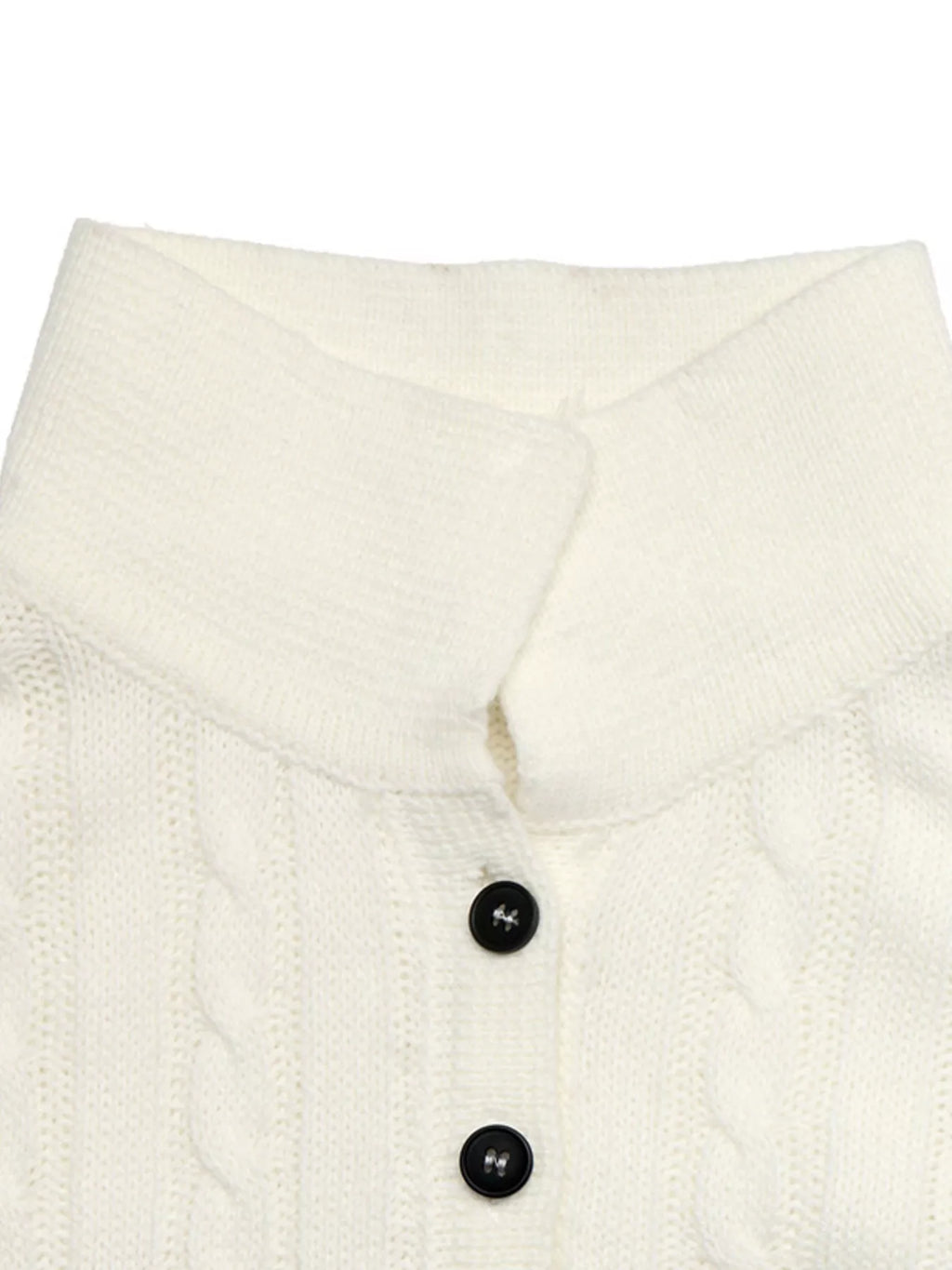 Cable Knit Long Sleeve Sweater view 7