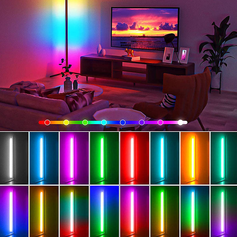 Smart RGB LED Floor Lamp with Bluetooth/Wi-Fi Control product photo