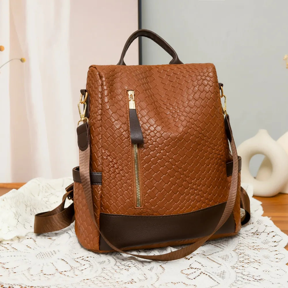 Large PU Leather Backpack — product image 12
