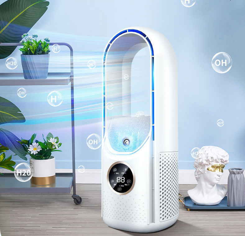 Portable USB leafless air cooler fan view 3