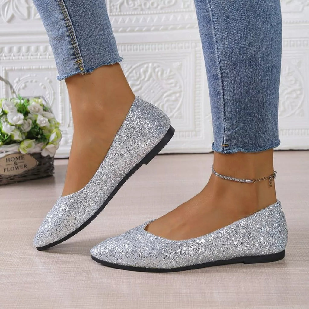 Point toe flat slip-on shoes — additional view 3
