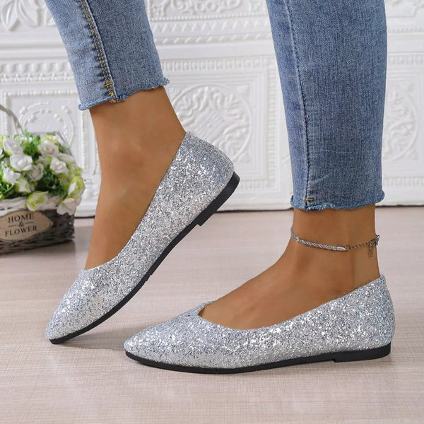 Point toe flat slip-on shoes — additional view 3