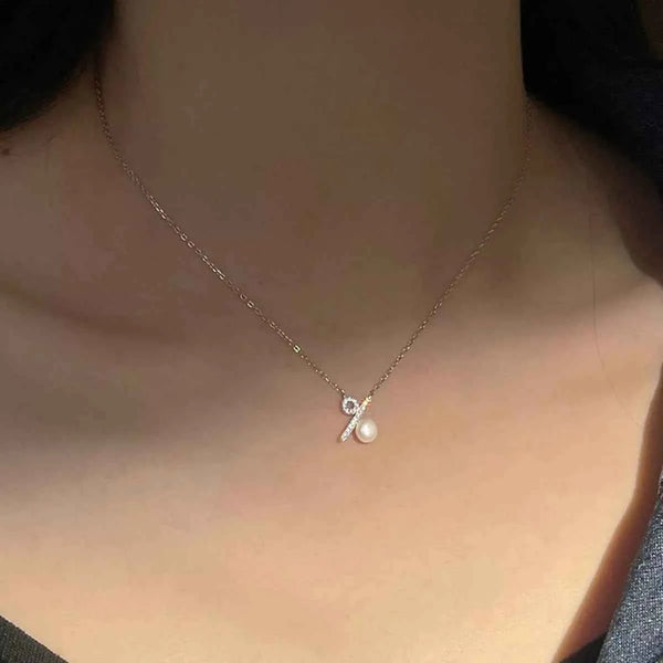 Freshwater pearl pendant necklace — additional view 2