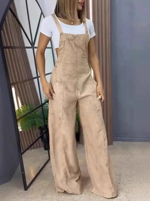 Plus size denim overalls — additional view 4