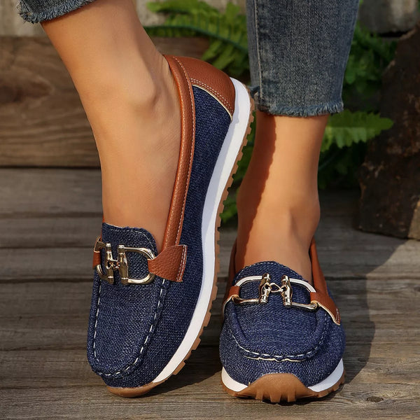 Round toe slip-on shoes — additional view 2