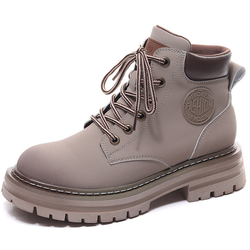 White combat boots