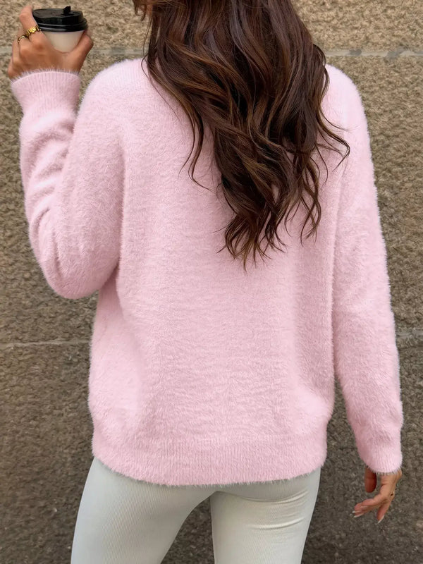 Fluffy long sleeve sweater — additional view 8