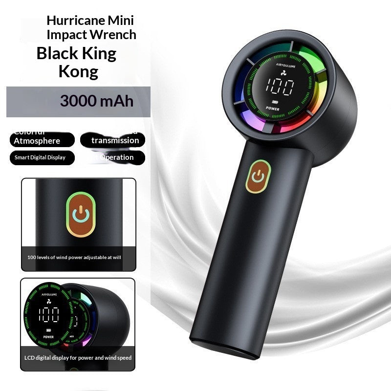 G80 USB Brushless Handheld Fan, angled product view