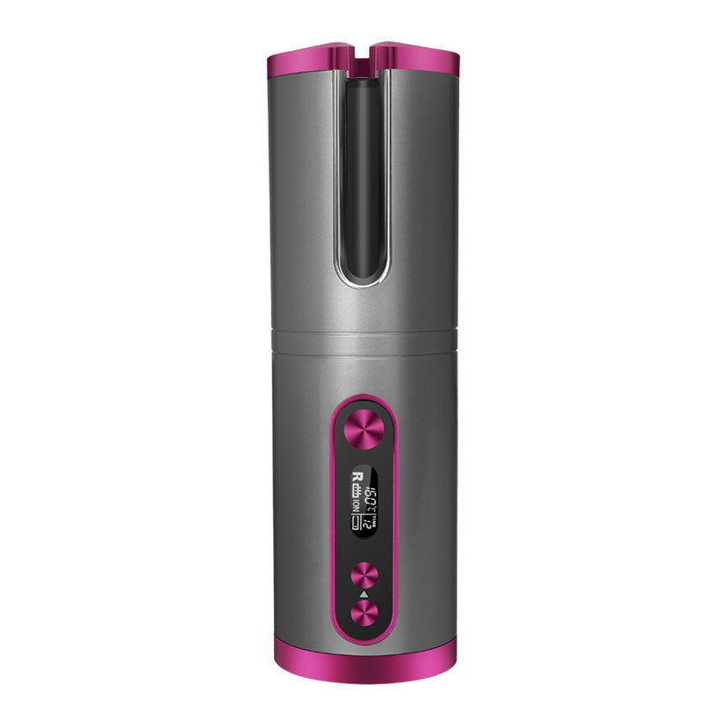 Cordless Automatic Curling Iron with Tourmaline Ceramic Barrel, close-up product view