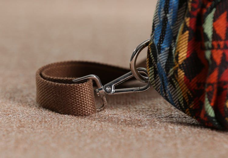 Product detail photo of Canvas Tassel Backpack, blue, everyday style