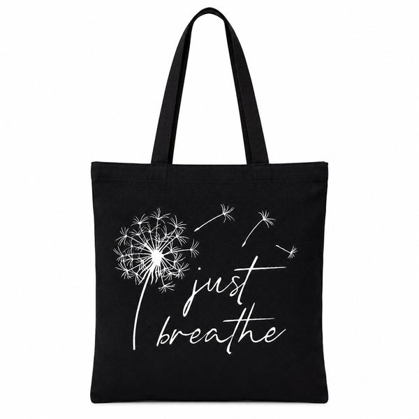 Canvas tote bag shown from front angle