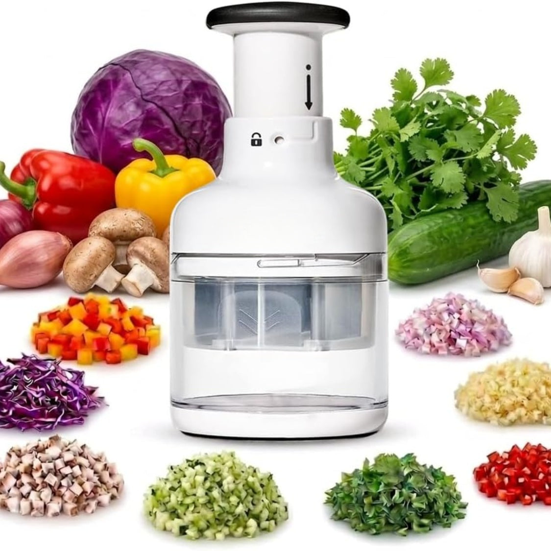 Manual Vegetable & Garlic Chopper — main product image