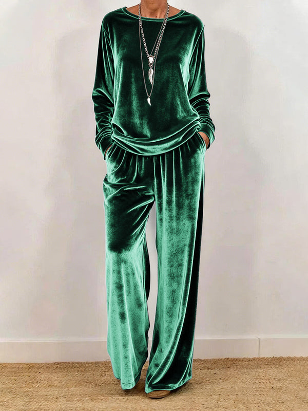 Women's Long-Sleeve Pullover & Pants Set — product image 2
