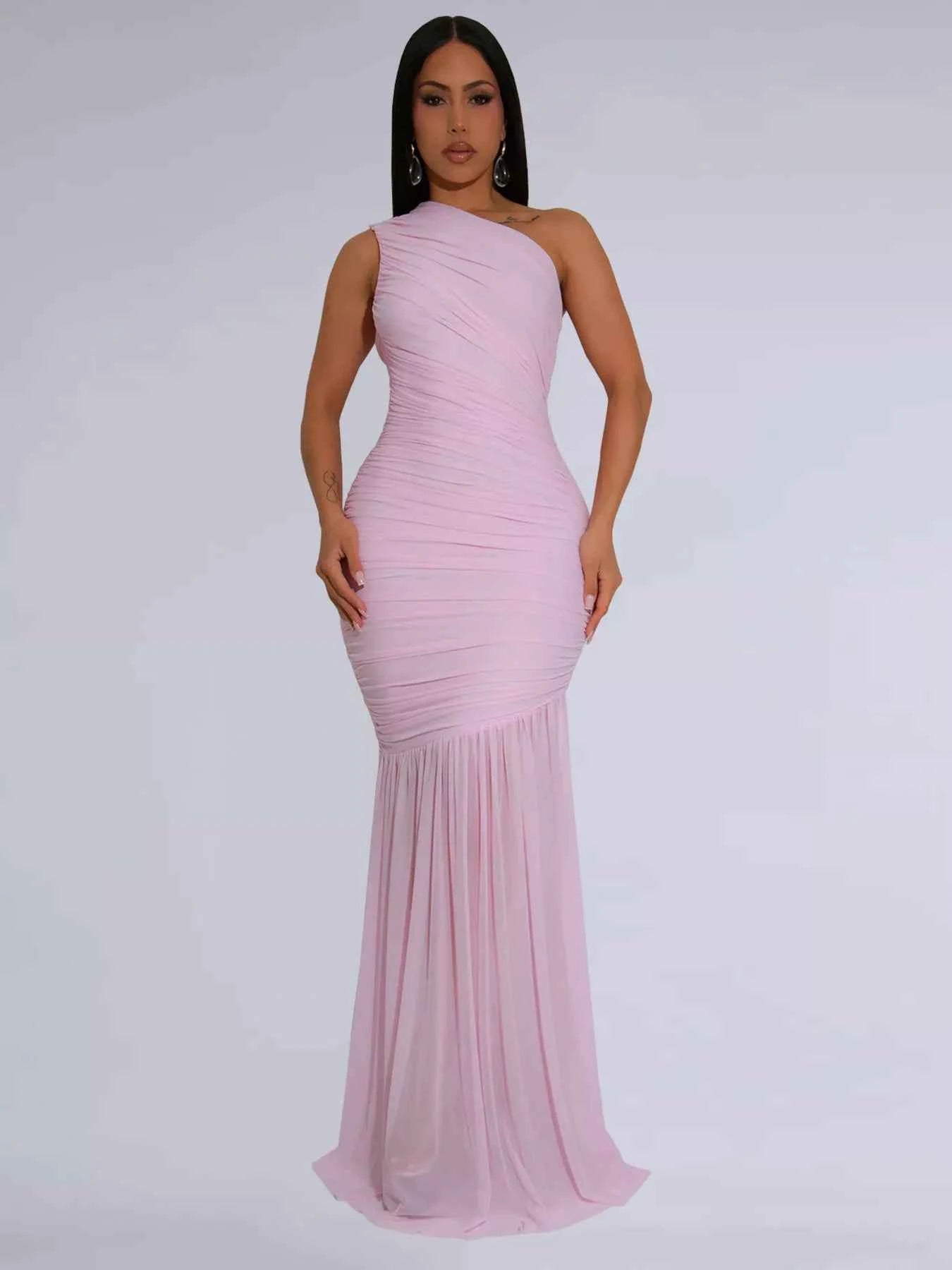 One-shoulder maxi dress — additional view 8