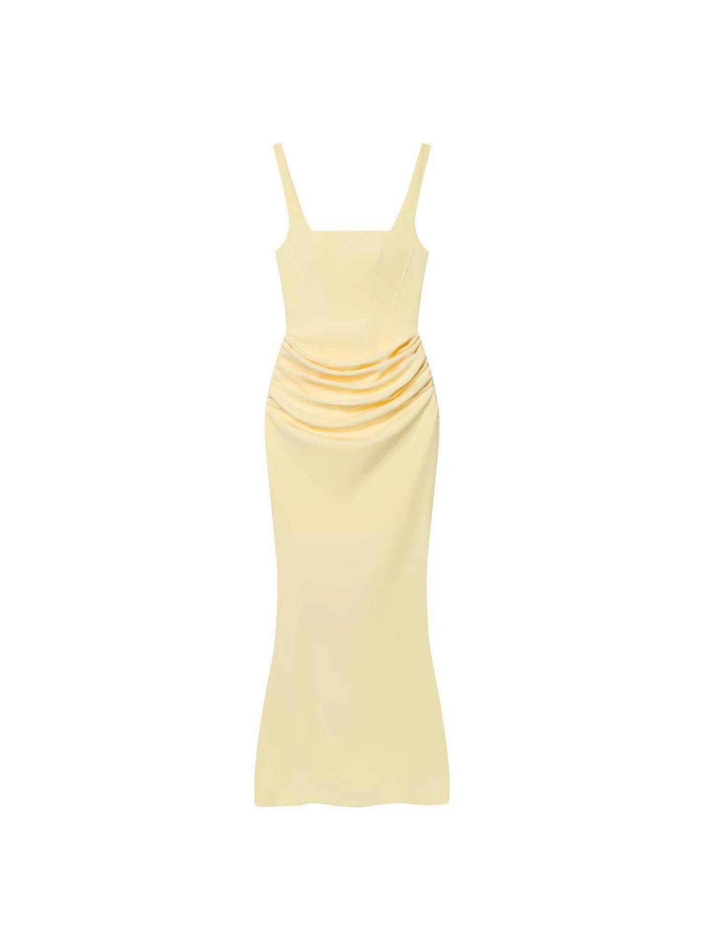 Wrap-style high-waist evening dress — additional view 4