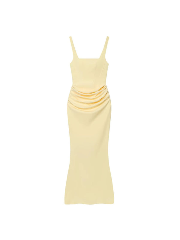 Wrap-style high-waist evening dress — additional view 4