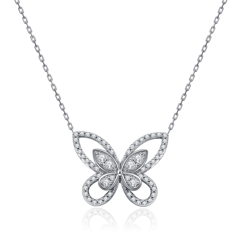 Product detail photo of Sterling Silver Clavicle Chain Pendant, Necklace, sterling silver clavicle chain pendant