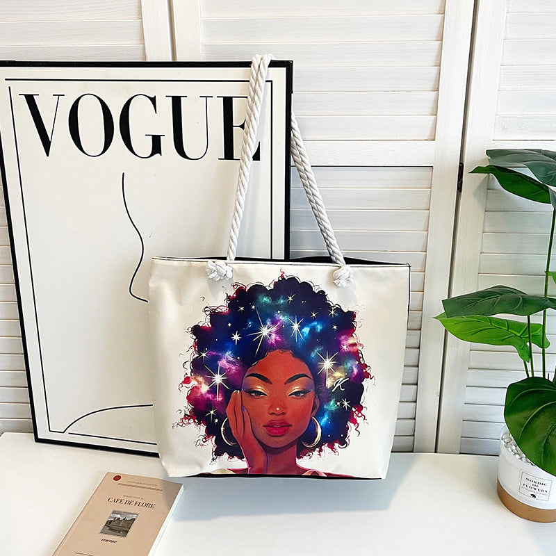 Canvas tote bag packaging