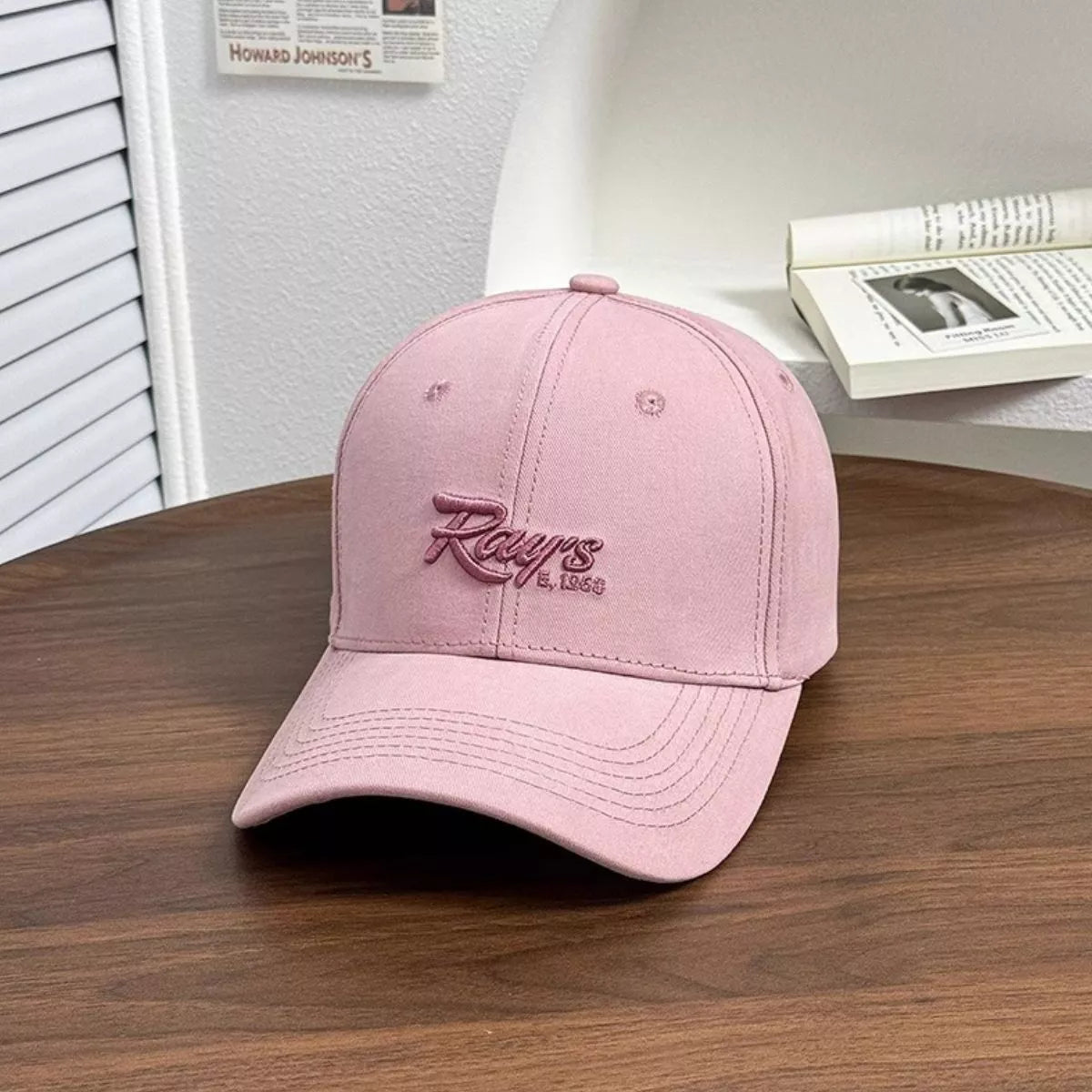 Embroidered Baseball Cap - Blush Pink Immagine secondaria del prodotto