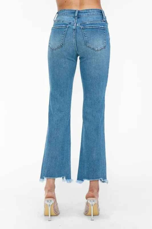 Distressed cropped denim jeans — additional view 7