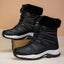 Women's fleece-lined padded mid-calf winter boots