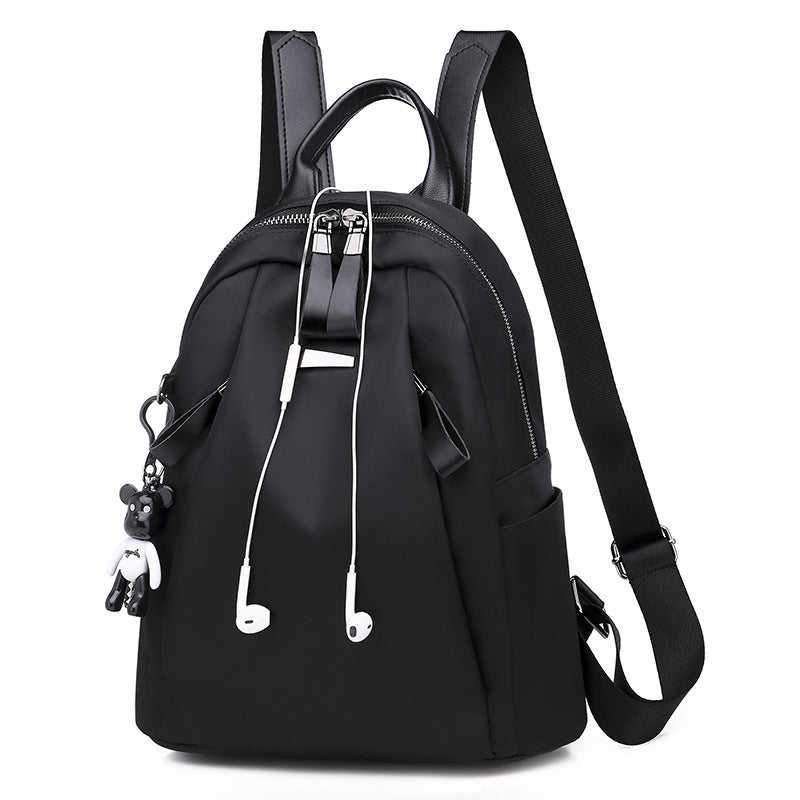 Product detail photo of Solid School Backpack, black, everyday style, solid school backpack