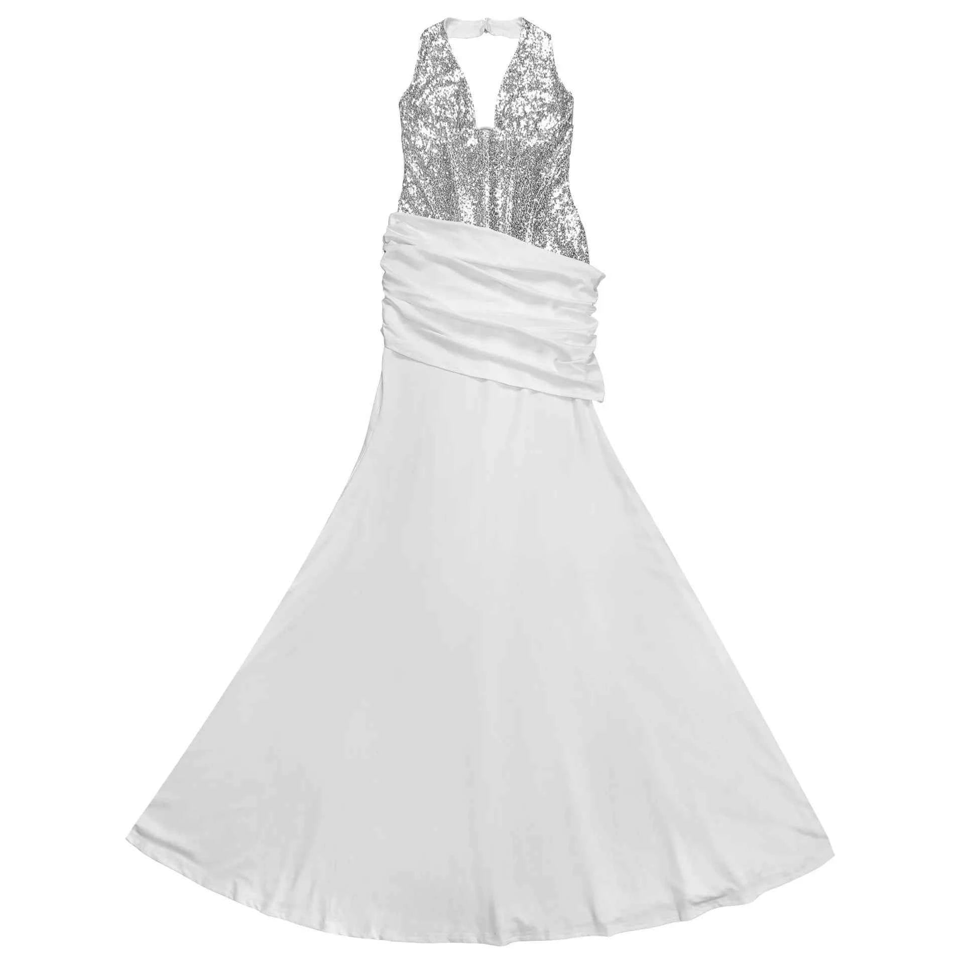 Sequin halter neck maxi dress — additional view 12