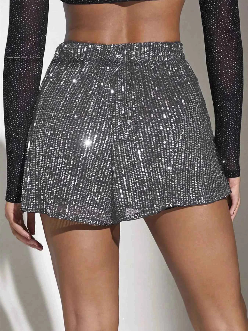 Sequin high-waist shorts — additional view 12