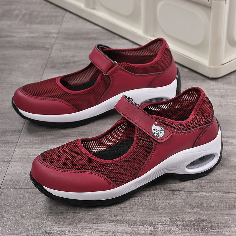 Mesh sneakers top view
