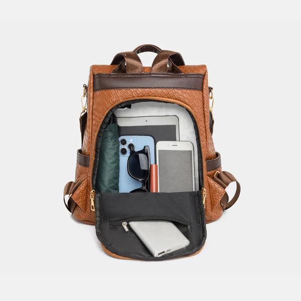 Large PU Leather Backpack — product image 11