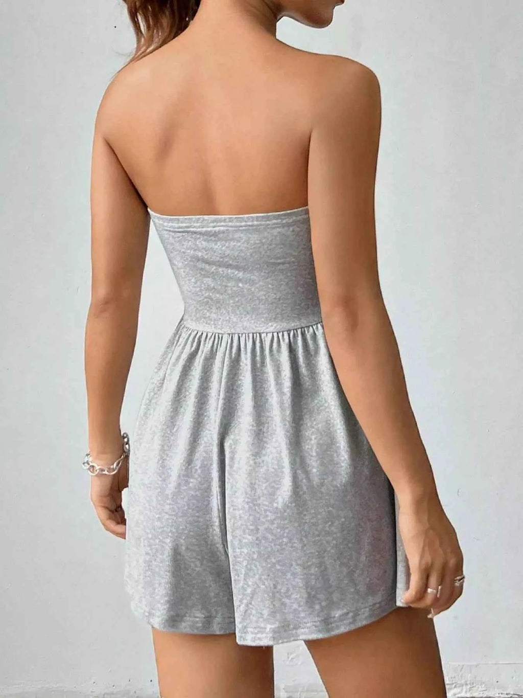 Flattering Ruched Waist Romper-Romper-Splashis-Splashis
