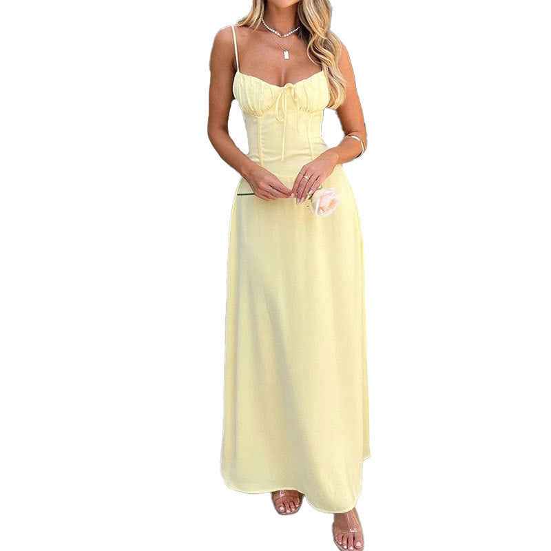 Tie-waist A-line dress — additional view 5