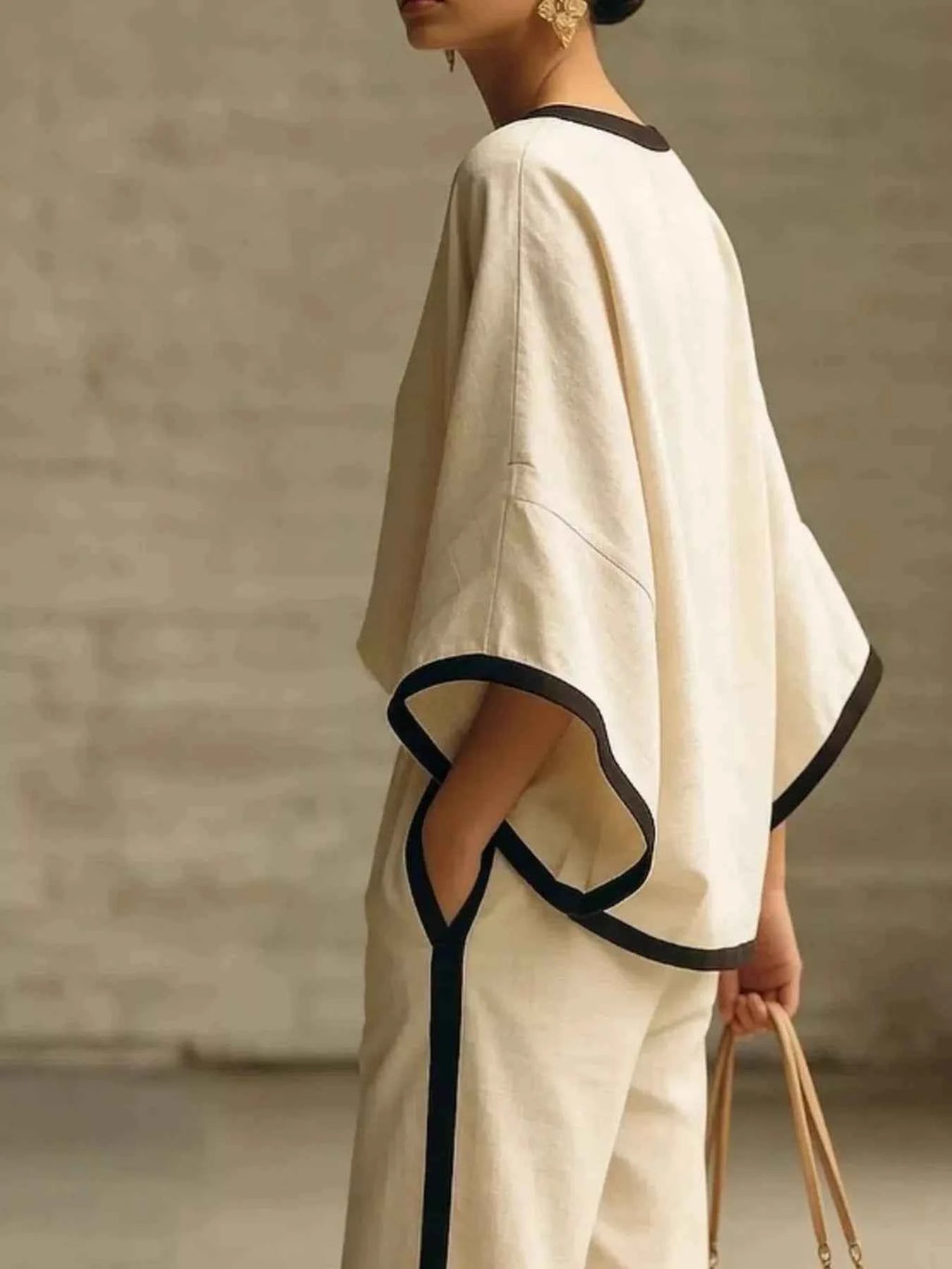 Plus size wide leg pants set — additional view 3