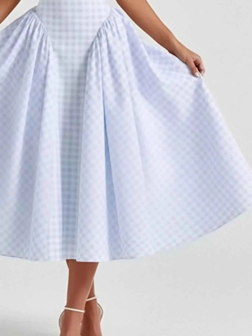 Plus size plaid midi dress — additional view 9