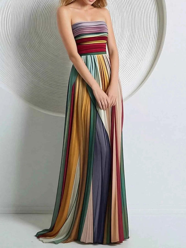 Striped maxi dress — additional view 3