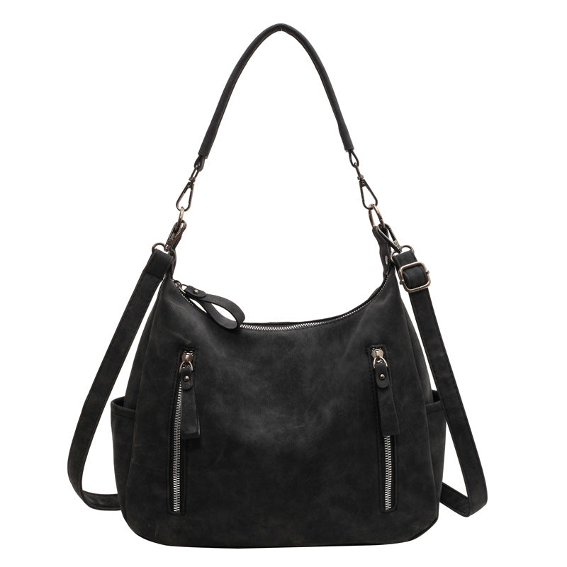 Minimalist Street Style Crossbody Bag - Large Capacity PU Bag for Women, alternate product view