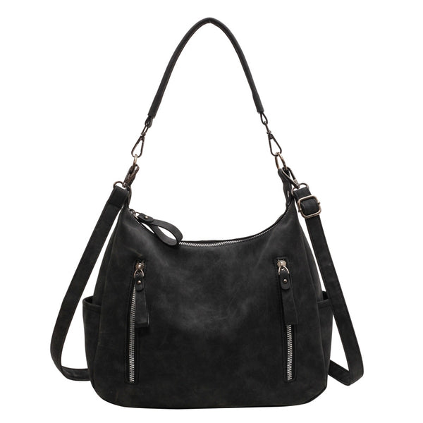 Minimalist Street Style Crossbody Bag - Large Capacity PU Bag for Women, alternate product view