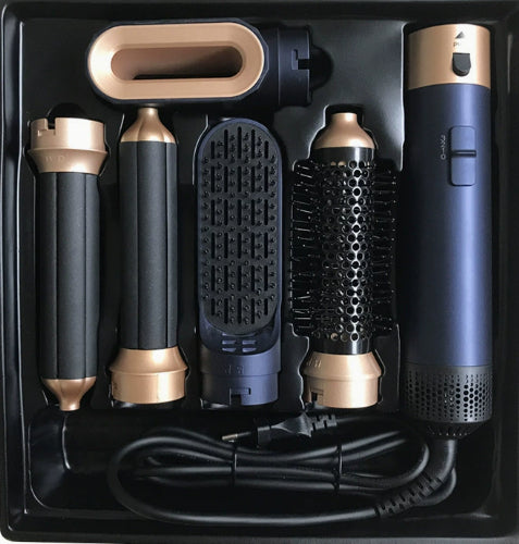 5-in-1 Hot Air Hair Dryer and Curling Iron Set, angled product view