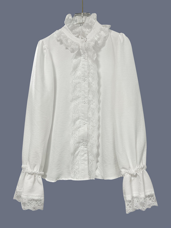 Product detail photo of Loose Fit Lightweight Lace Shirt, Blouse, everyday style