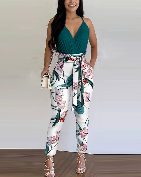 Women's Contrast Print Two-Piece Suit — product image 2